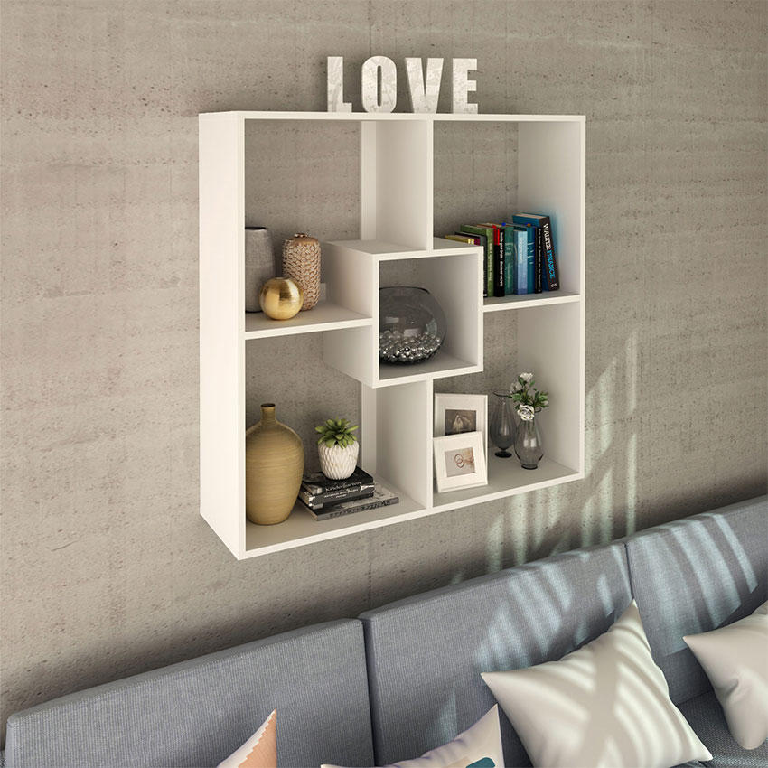Transforma tu espacio: Consejos de decoración 8 ESTANTE GRACIA BLANCO