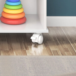 Estante Salvador Blanco 2 El estante Salvador cuenta con nueve espacios para almacenar elementos de decoración u organización