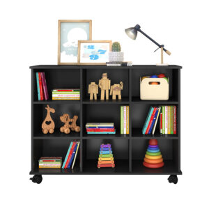 Combo Estante Salvador Negro + Kit 3 cajones organizador Santos Blanco 1 estante, kit, facil armado, muebles para el hogar, facil armado, envios nacionales, bogota