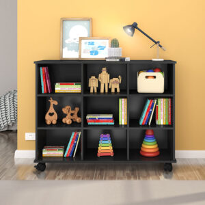 Combo Estante Salvador Negro + Kit 3 cajones organizador Santos Blanco 2 estante, kit, facil armado, muebles para el hogar, facil armado, envios nacionales, bogota