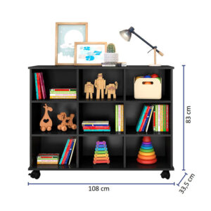 Combo Estante Salvador Negro + Kit 3 cajones organizador Santos Blanco 4 estante, kit, facil armado, muebles para el hogar, facil armado, envios nacionales, bogota