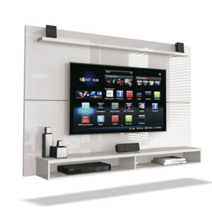 Panel de tv con diseño minimalista, que soporta un televisor de hasta 60''