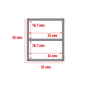 Combo 2 Mesas de noche Radom Duna 8 Combo mesas de noche con dos compartimientos ideales para ubicar libros y objetos de uso diario
