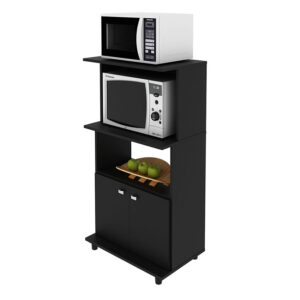 Mueble auxiliar de cocina con espacio para electrodomésticos y utensilios de cocina