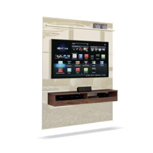 Panel de tv con capacidad hasta de un televisor de 50 pulgadas y con repisas para ubicar diferentes elementos