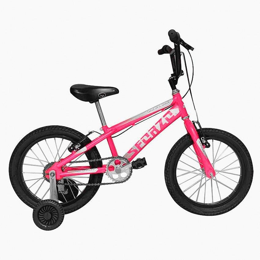 Deporte en familia, fomenta la salud y la unión 7 Bicicleta Niños Sforzo Rin 16 Con Auxiliares - Rosado