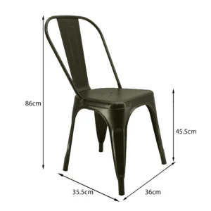 Silla Tittan tolix bronce 4 Silla Tittan tolix bronce