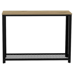 Organizador Dusty, Café Claro, con Entrepaño Inferior de Malla Metálica 4 Organizador Dusty, Café Claro, con Entrepaño Inferior de Malla Metálica