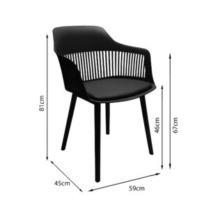 Silla Mena - Negro 4 Silla Mena - Negro